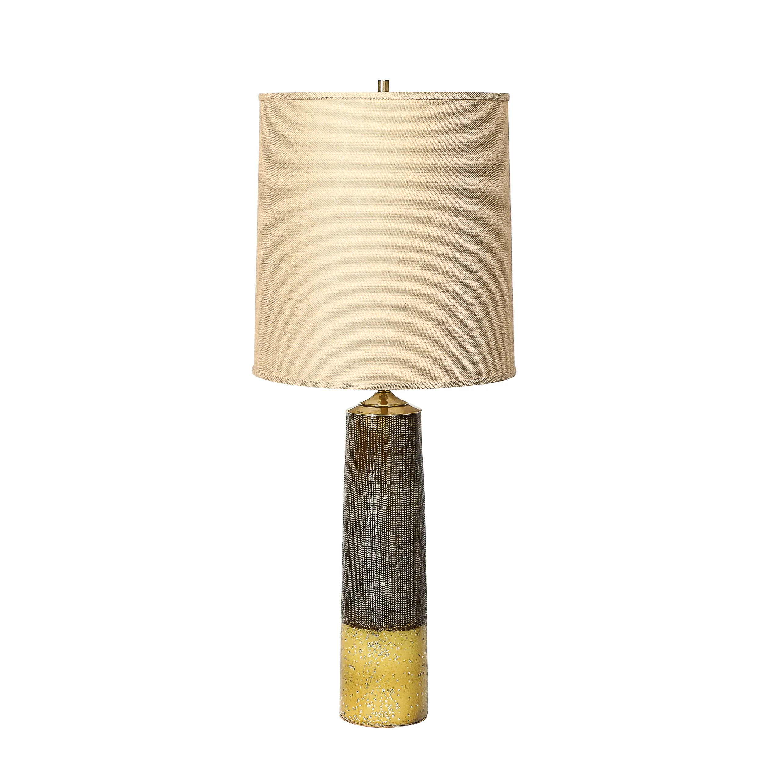 Pair of Midcentury Weiss and Barr Brutalist Table Lamps for Laurel